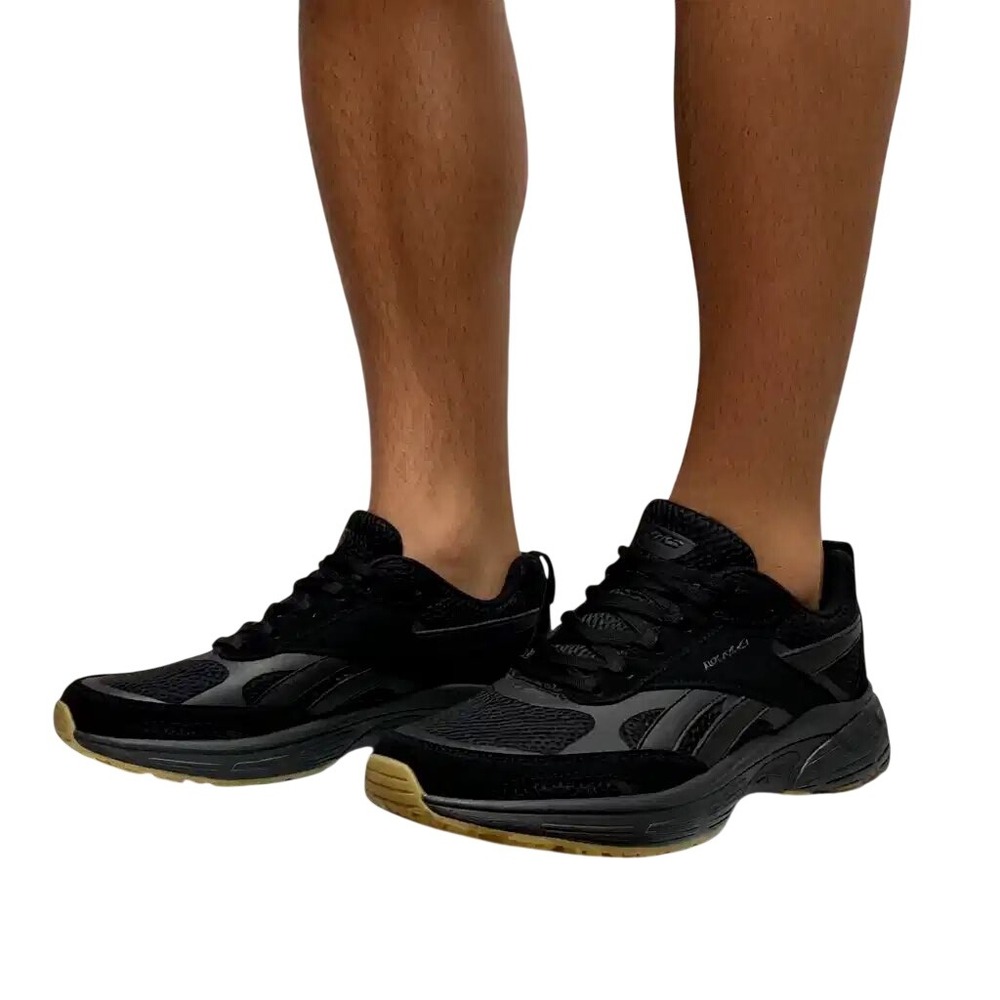 Reebok Royal Turbo Impulse Mens Sneakers Black Gum Sole Low Top Trainers